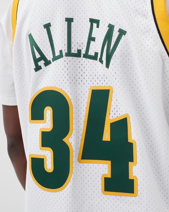 Ray Allen Seattle SuperSonics Mitchell & Ness Hardwood Classics Swingman  Jersey - White