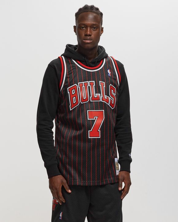 Men's Chicago Bulls Toni Kukoc Mitchell & Ness Black 1995-96 Hardwood Classics Swingman Player Jersey