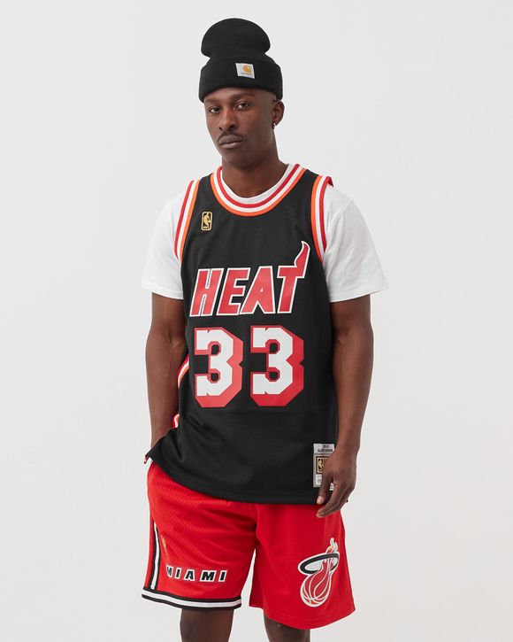 Youth Mitchell & Ness Alonzo Mourning Black Miami Heat 1996/97 Hardwood  Classics Swingman Jersey 