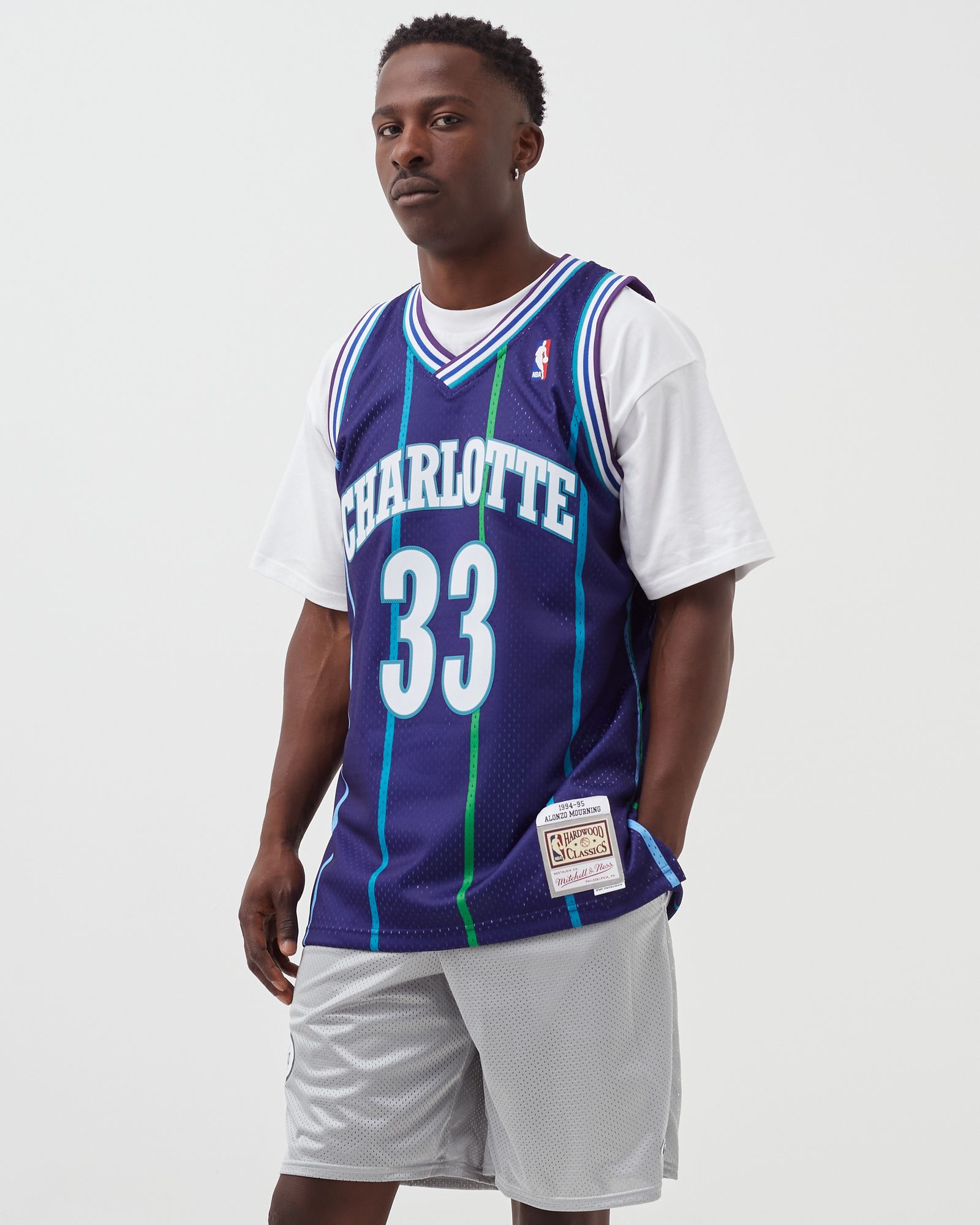 NBA Swingman Jersey Charlotte Hornets Alternate 1994-95 Alonzo Mourning #33