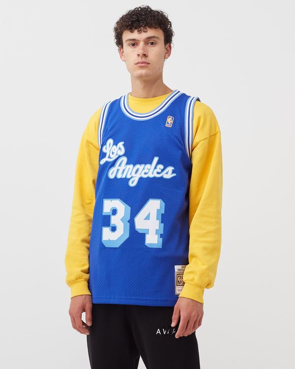 Los Angeles Lakers Youth Jersey Mitchell & Ness #34 Shaquille O'Neal Royal  Blue