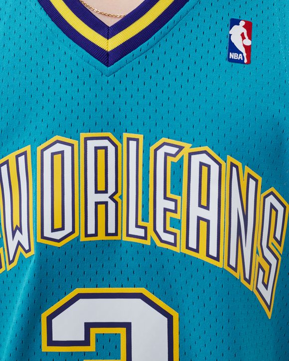 Women's Mitchell & Ness Chris Paul Teal New Orleans Hornets Hardwood  Classics 2005 Swingman Jersey