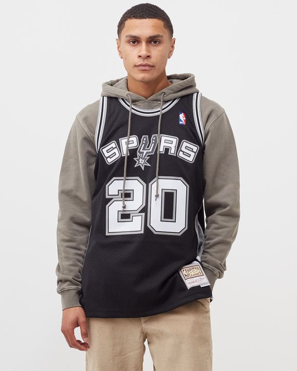 Mitchell & Ness Men's San Antonio Spurs Black Cut Up Hoodie