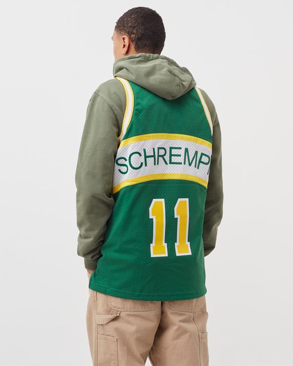 Mitchell & Ness Seattle Supersonics - Detlef Schrempf Name & Number T-Shirt, NBA JERSEYS, JERSEYS