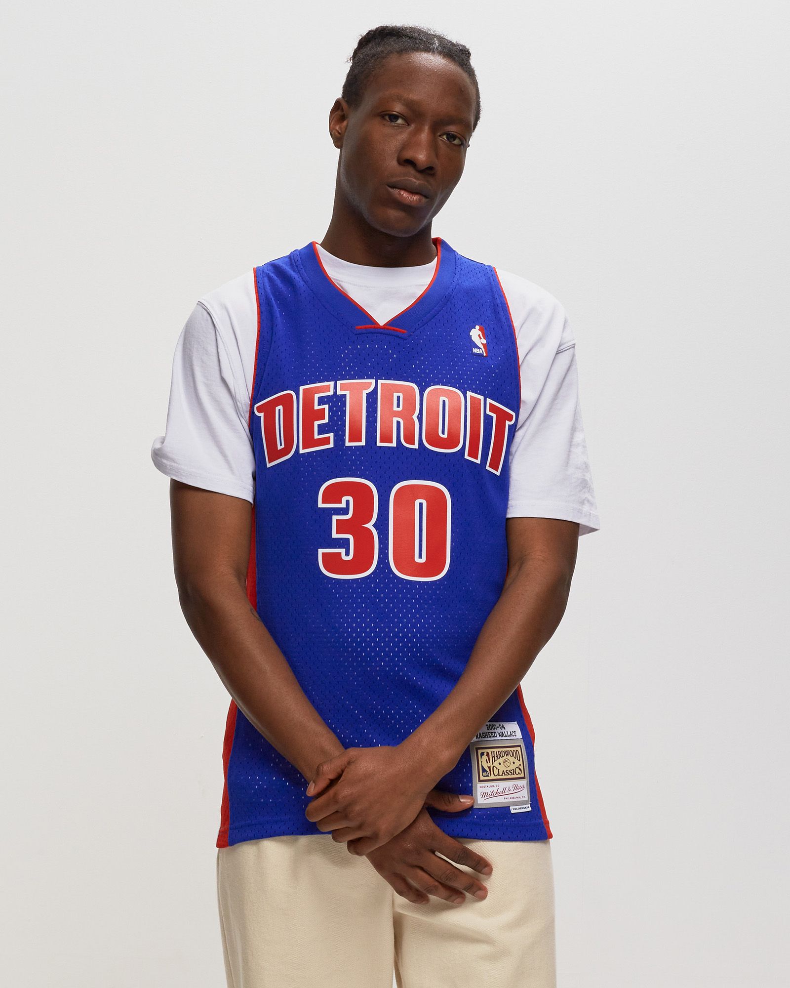 【激レア】アディダス ジャージ サイズM　NBA　PISTONS ブルー Sleeved Greg Monroe Men's M Detroit Pistons Adidas Swingman