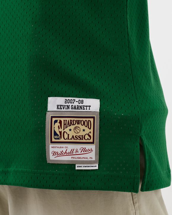 Boston Celtics Kevin Garnett Hardwood Classics 2007-08 Road Swingman Jersey  by Mitchell & Ness - Kelly Green - Mens