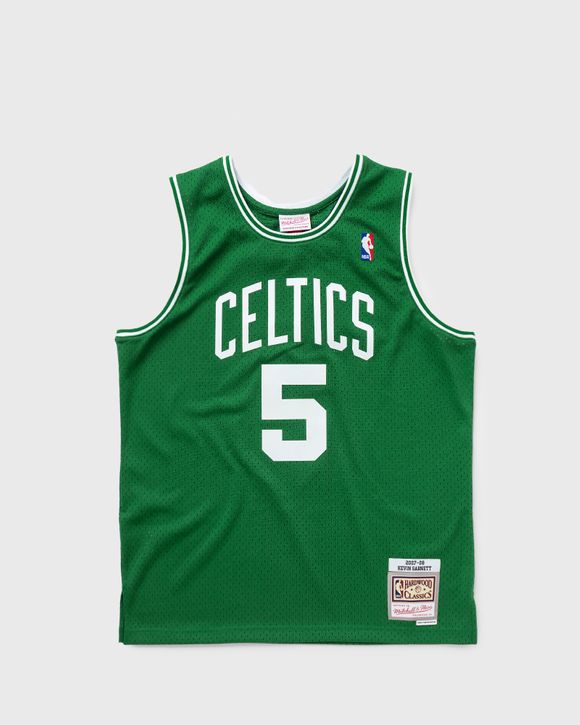 Men's Boston Celtics Kevin Garnett #5 White Swingman Jersey - Icon