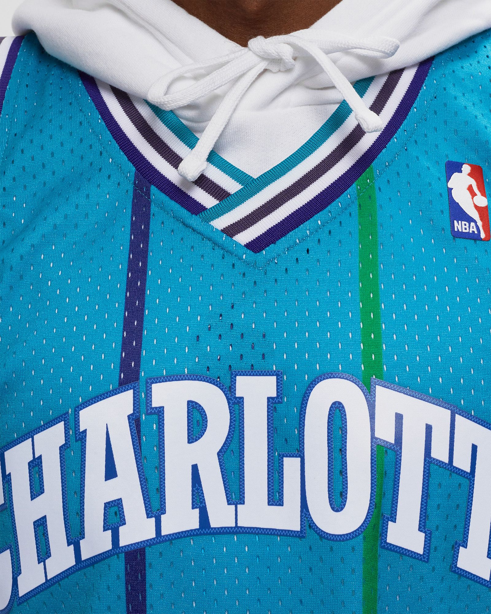 NBA Swingman Jersey Charlotte Hornets Road 1992-93 Larry Johnson #2