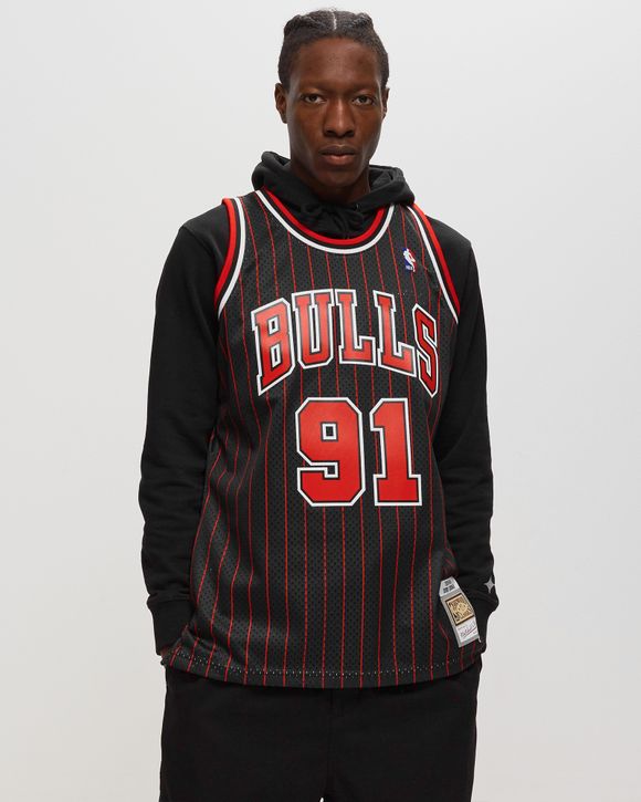 Mitchell & Ness Swingman Chicago Bulls Alternate 1995-96 Dennis Rodman Jersey, Black