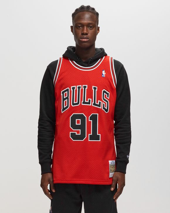 Mitchell & Ness NBA Swingman Chicago Bulls 97 Dennis Rodman Men's Jersey  Red SMJYGS18154-CBUSCAR97DRD