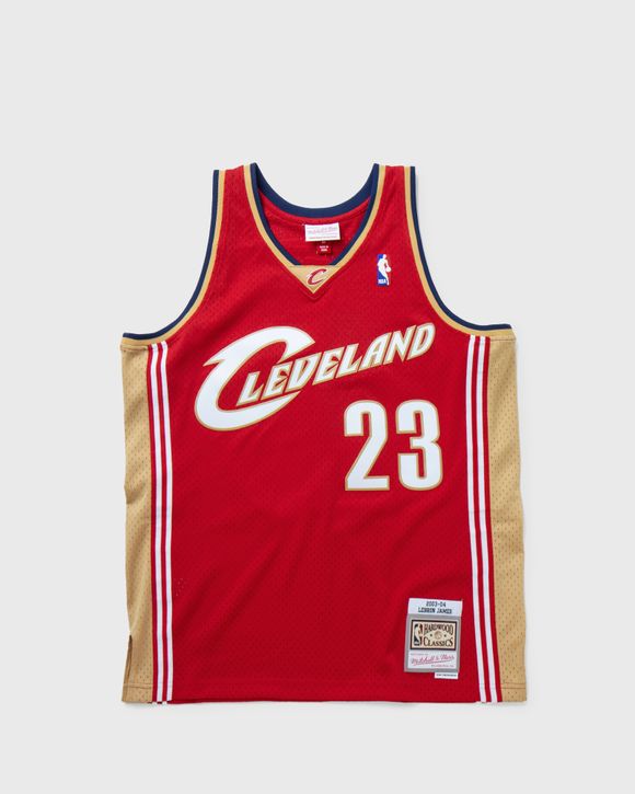 Mitchell Ness NBA SWINGMAN JERSEY CLEVELAND CAVALIERS ROAD 2003 04 LEBRON JAMES 23 Red BSTN Store