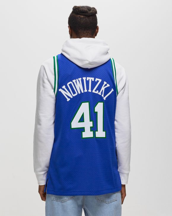 Men's Mitchell & Ness Dirk Nowitzki White Dallas Mavericks Hardwood  Classics Swingman Jersey