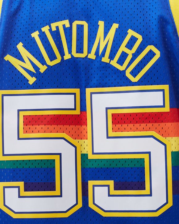 NBA Swingman Jersey Denver Nuggets Road 1991-92 Dikembe Mutombo #55