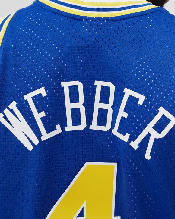 Mitchell & Ness NBA Swingman Jersey Golden State Warriors Road 1993-94  Chris Webber #4 Blue - ROYAL/YELLOW