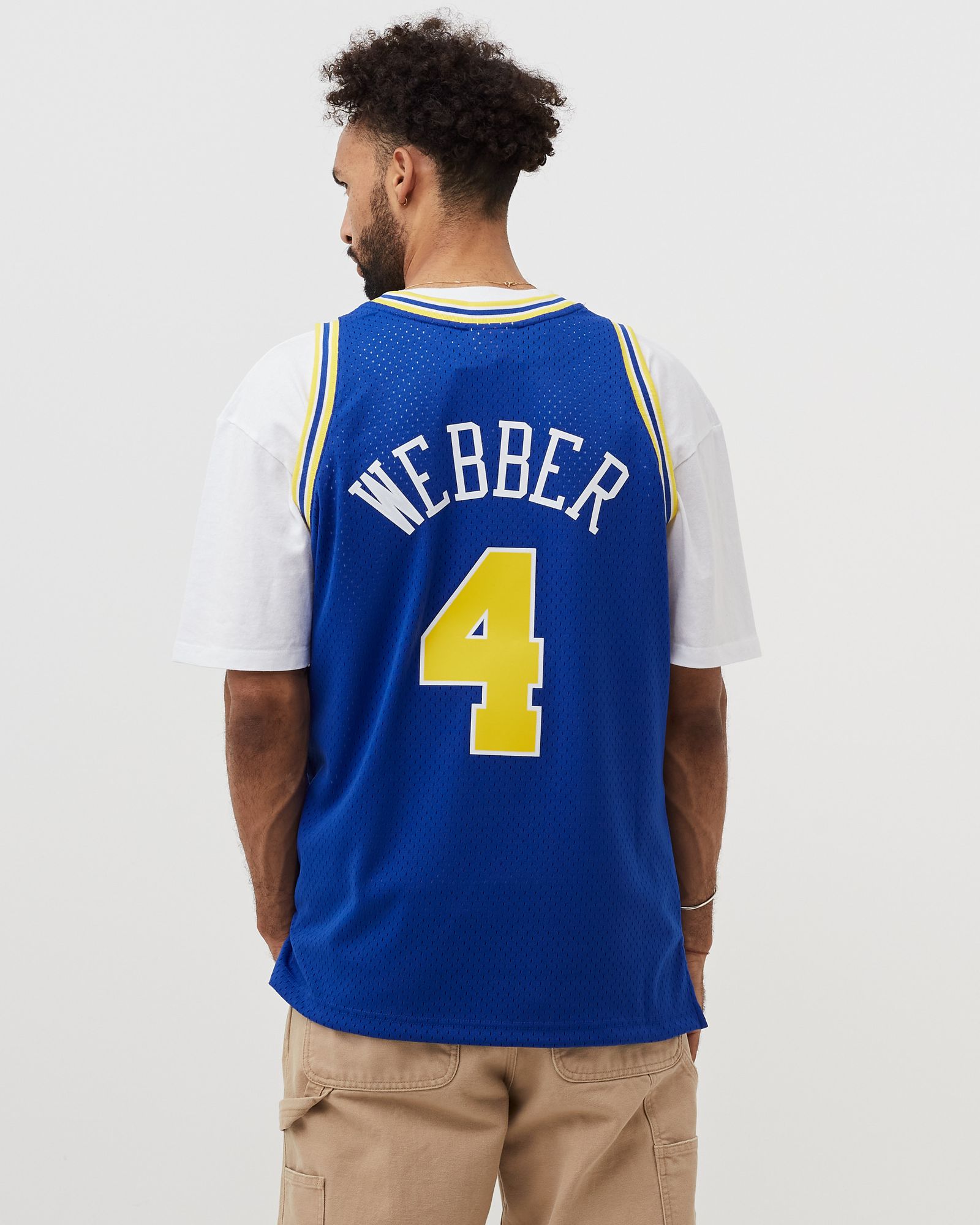 NBA Swingman Jersey Golden State Warriors Road 1993-94 Chris Webber #4