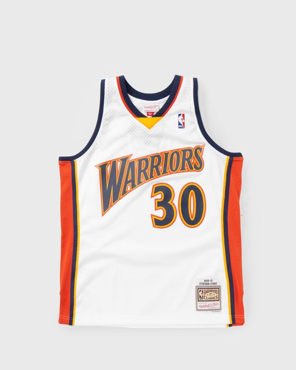 Mitchell & Ness Men's Golden State Warriors Stephen Curry #30 Swingman Jersey, XL, White