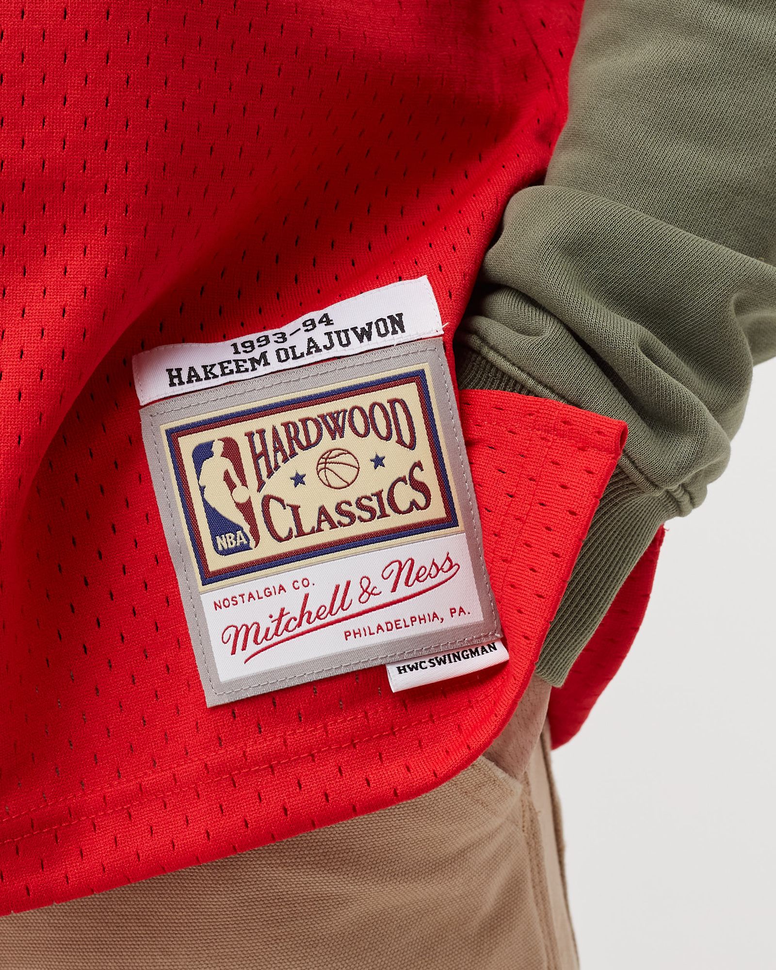 NBA Swingman Jersey Houston Rockets Road 1993-94 Hakeem Olajuwon #34