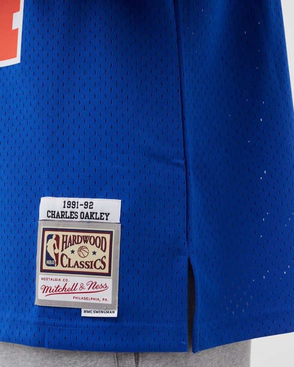 Mitchell & Ness New York Knicks Swingman Jersey Road 1991-92 - Charles Oakley men Jerseys Blue in size:S