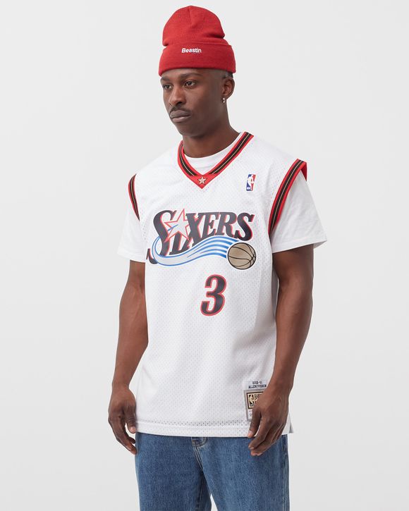 Mitchell & Ness NBA Swingman Home Jersey 76ers 00 Allen Iverson White LG