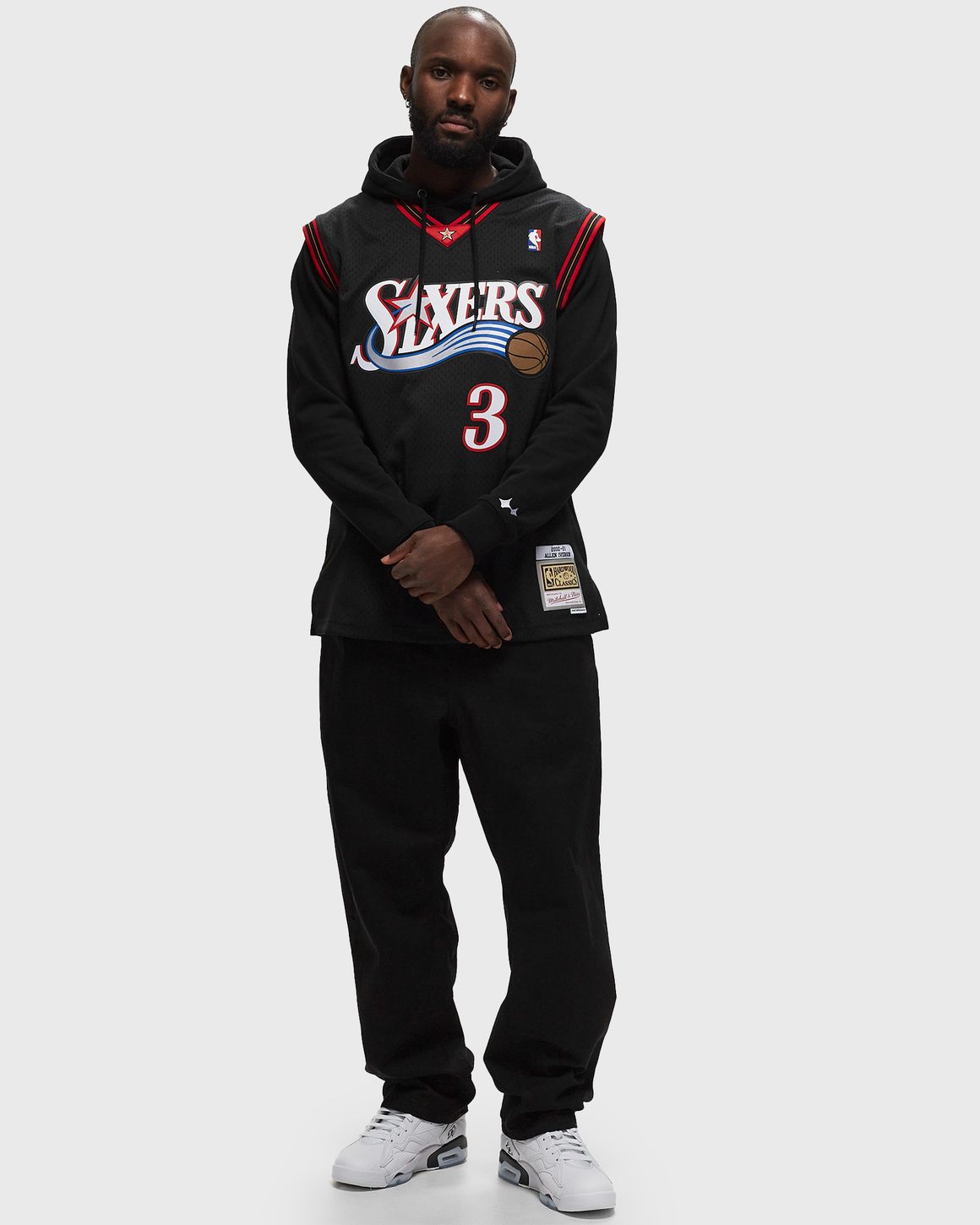 Mitchell Ness NBA Swingman Jersey Philadelphia 76ers Road 2000 01 Allen Iverson 3 Black BSTN Store