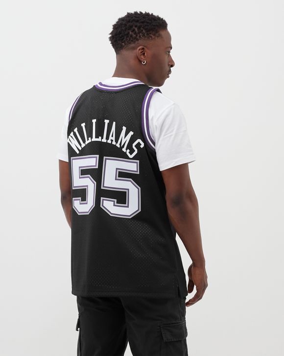 Mitchell & Ness Men's Sacramento Kings Jason Williams #55 Swingman Jersey, Size: Medium, Black