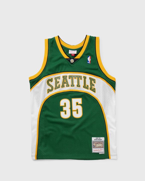 Seattle Supersonics Kevin Durant Jersey #35 Klassiker Gelb Basketball Trikot 