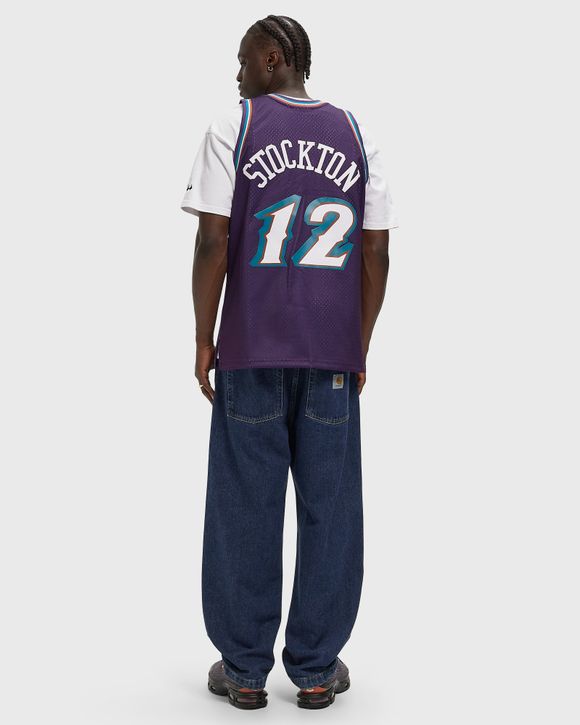 NBA SWINGMAN JERSEY UTAH JAZZ ROAD 1996-97 JOHN STOCKTON #12