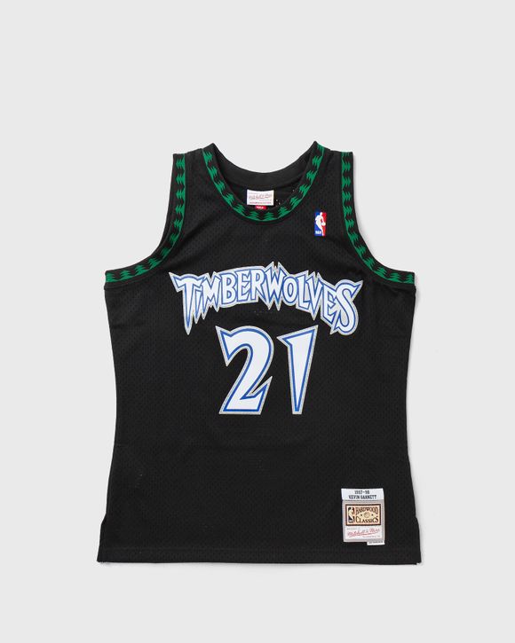  Mitchell & Ness NBA Swingman Alternate Jersey 97 Kevin Garnett  Black SM : Sports & Outdoors