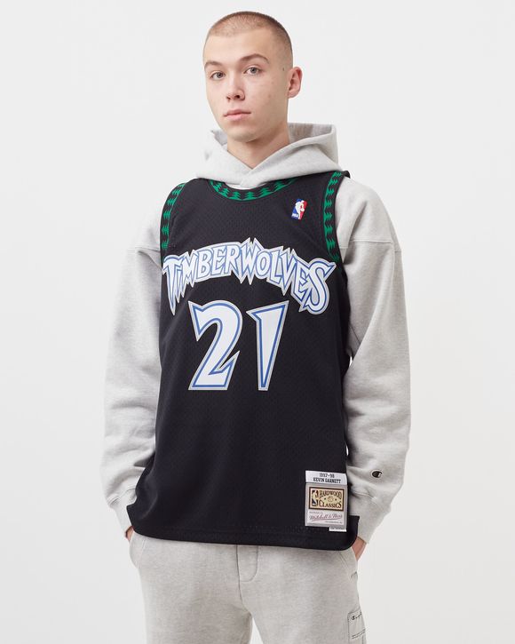 Mitchell Ness NBA Swingman Jersey Minnesota Timberwolves Alternate 1997 98 Kevin Garnett 21 Black BSTN Store