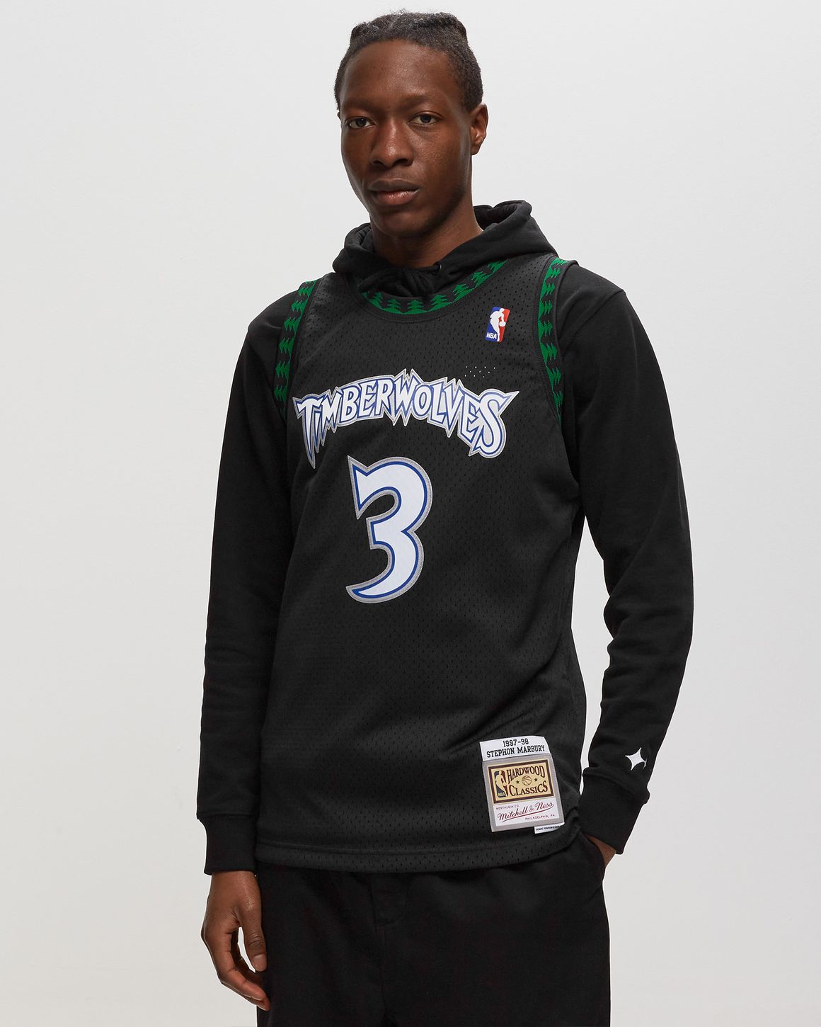 Men's Mitchell & Ness Kevin Garnett White Minnesota