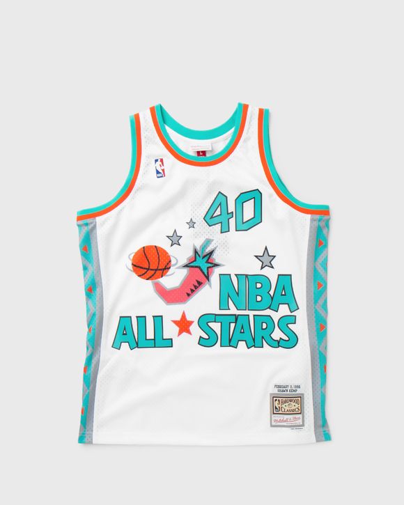 Men's All Star West NBA 1996 Shawn Kemp Swingman White Jersey