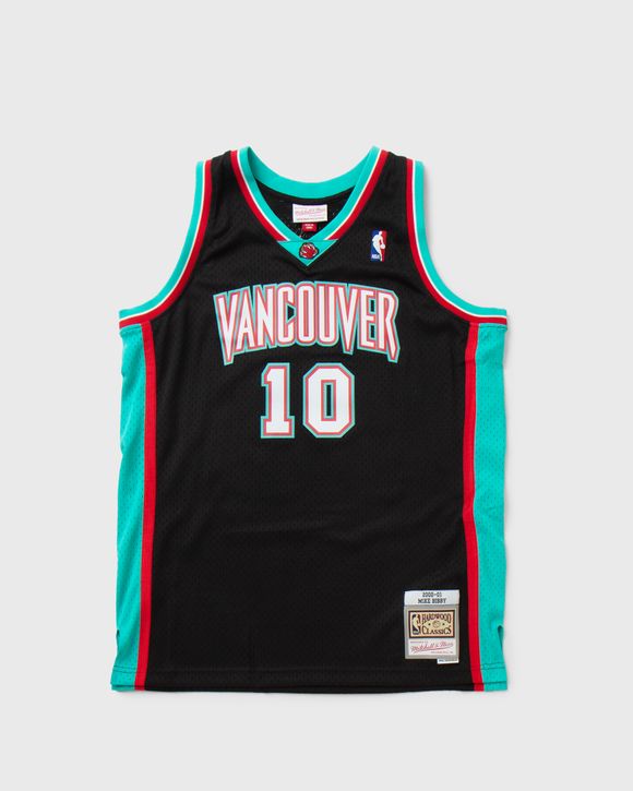 Retro Mike Bibby #10 Hardwood Vancouver Grizzlies Basketball Trikot Jersey 