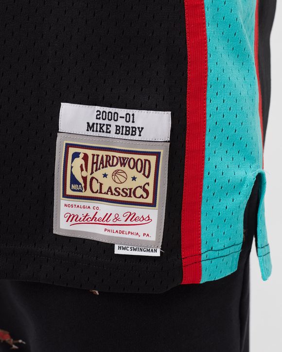Men's Vancouver Grizzlies Mike Bibby 10 Mitchell & Ness NBATeal Swingman  Jersey 