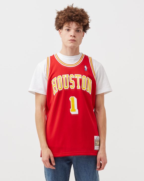 Men's Mitchell & Ness Tracy McGrady Red Houston Rockets 2004/05 Hardwood Classics Swingman Jersey
