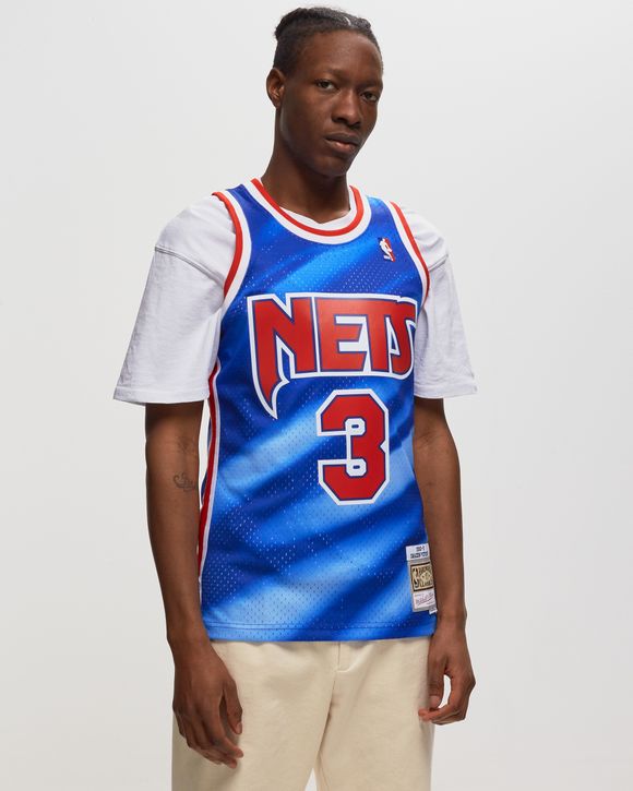 Men's Mitchell & Ness New Jersey Nets NBA Drazen Petrovic 1995-96 Away  Swingman Basketball Jersey