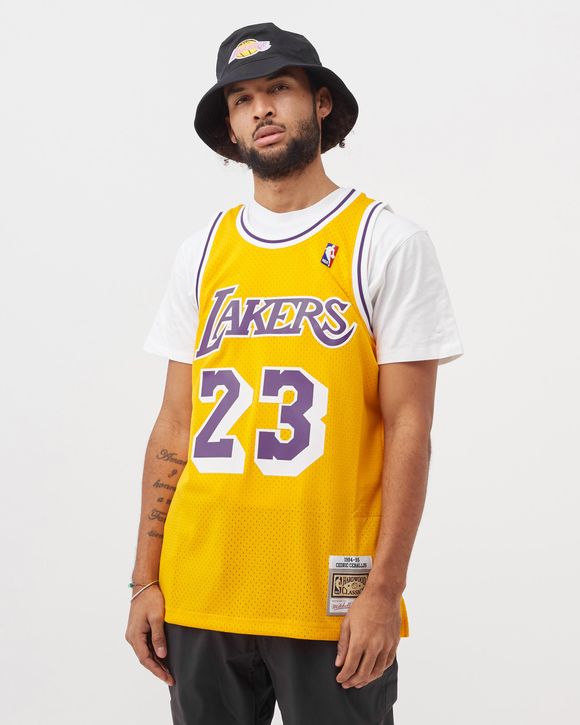 Mitchell & Ness NBA Swingman Jersey Los Angeles Lakers Hall of Fame Pau Gasol #16 Men Jerseys Yellow in Size:M