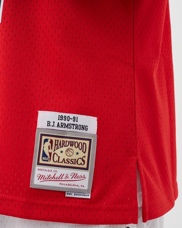 Men's Mitchell & Ness B.J. Armstrong Scarlet Chicago Bulls 1990-91 Hardwood  Classics Swingman Jersey