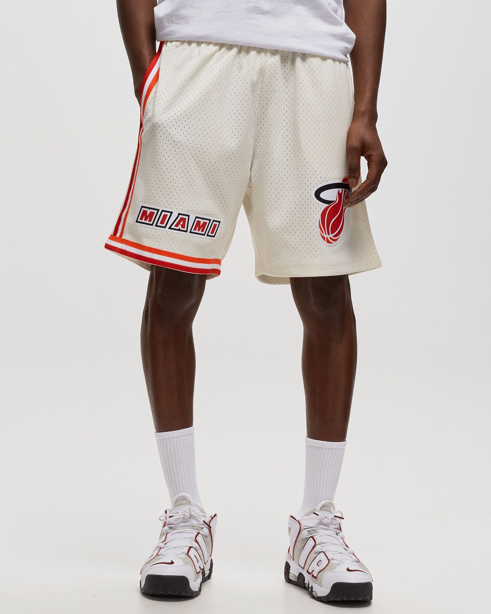 NBA CREAM TEAM COLOR SWINGMAN SHORTS HEAT 1996