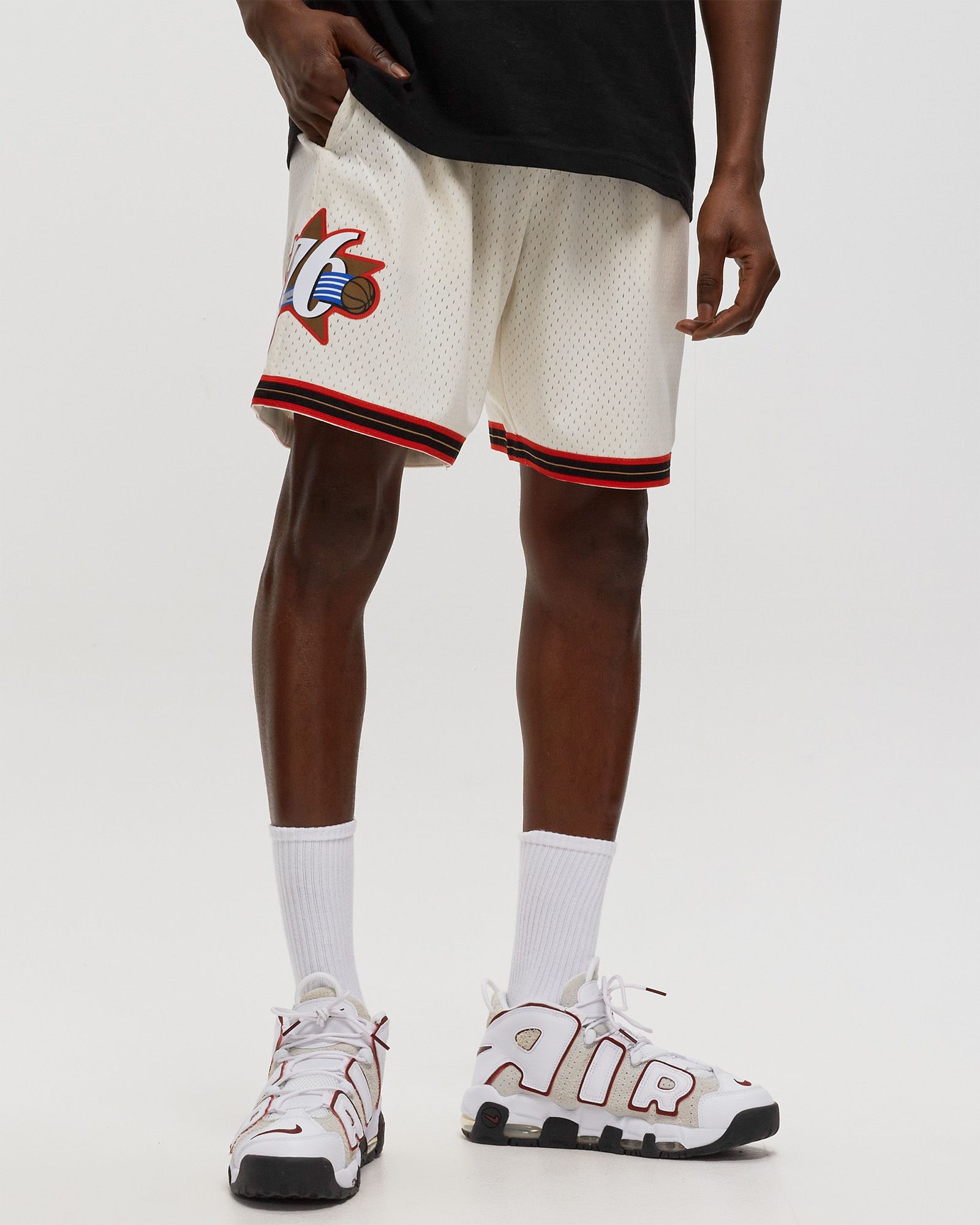 NBA CREAM TEAM COLOR SWINGMAN SHORTS 76ERS 2000