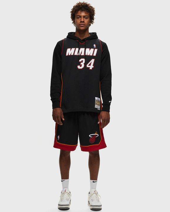 Mitchell & Ness Men's Miami Heat Black Swingman Shorts, Medium