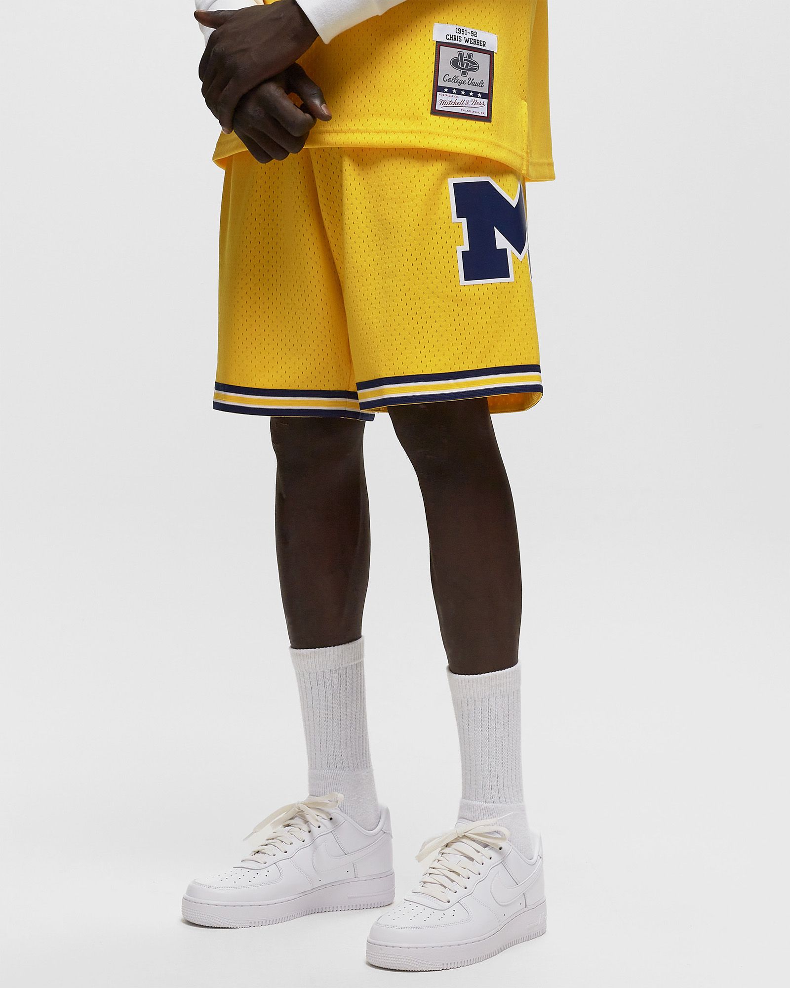 NCAA SWINGMAN MAIZE SHORTS MICHIGAN 1991