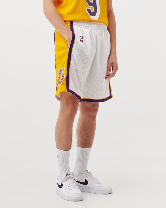 Los Angeles Lakers 2009 - 10 Mitchell & Ness White Swingman Shorts XL