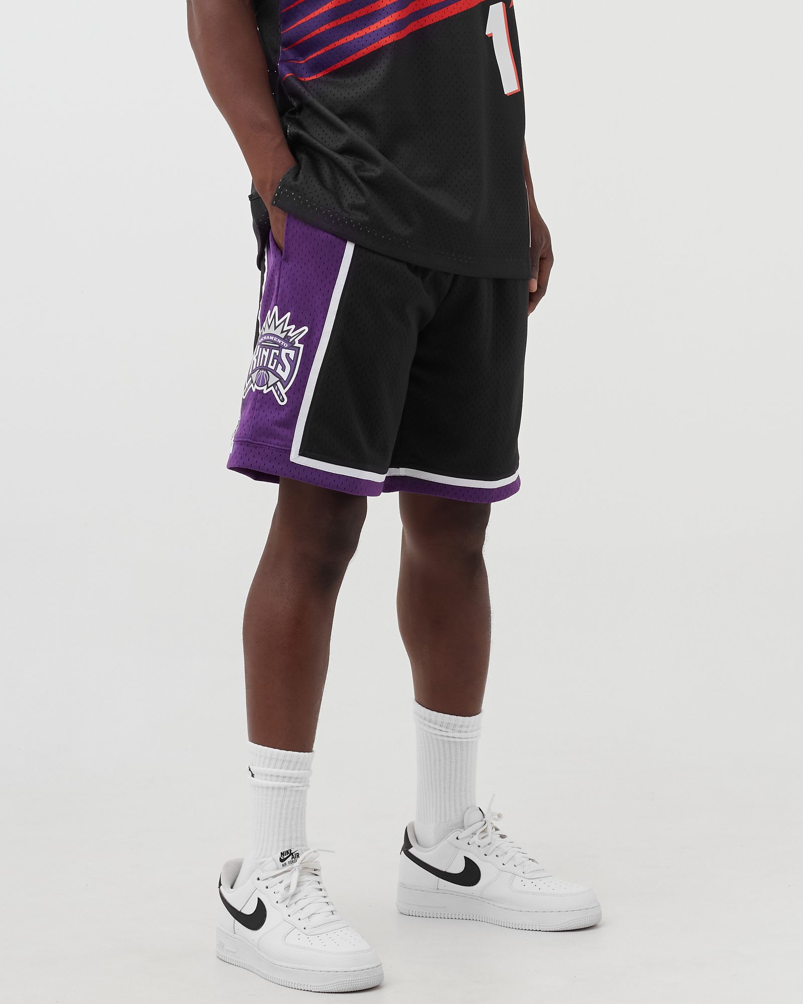 ウェア NBA SWINGMAN ROAD SHORTS KINGS 00-01 Mitchell & Ness NBA Swingman Shorts Sacramento Kings Road