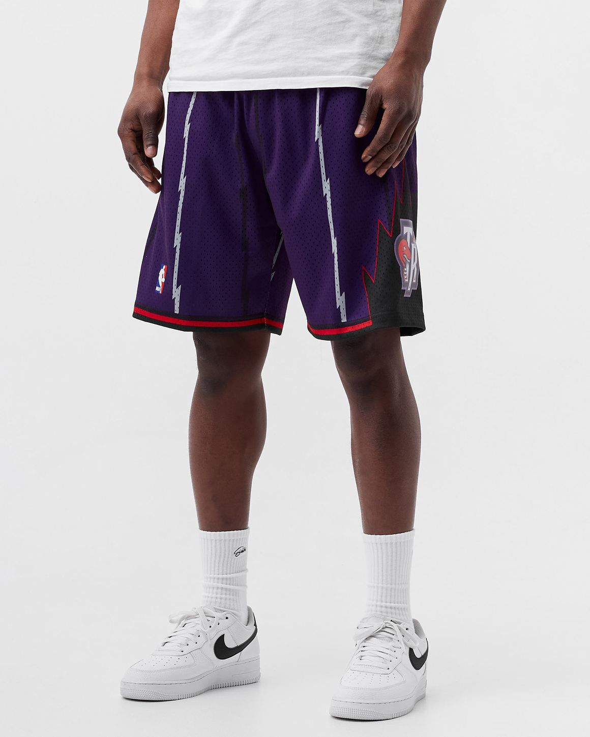 Mitchell Ness NBA Swingman Shorts Toronto Raptors Road 1998 99 Purple BSTN Store