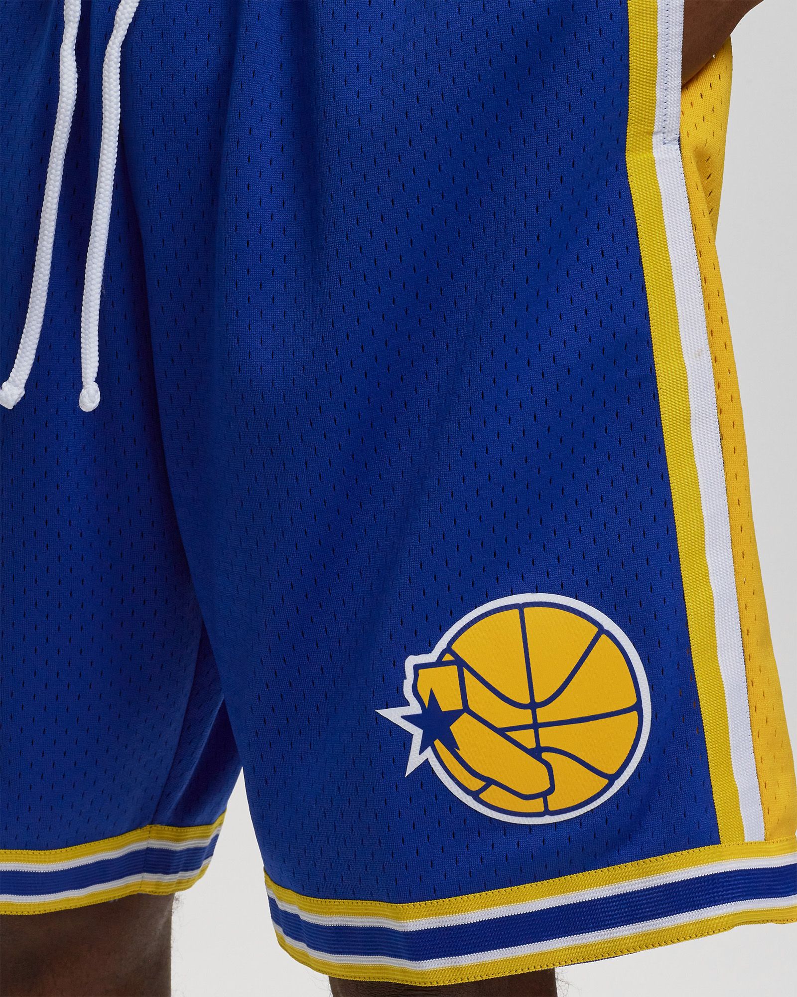 NBA SWINGMAN SHORTS GOLDEN STATE WARRIORS ROAD 1995-96