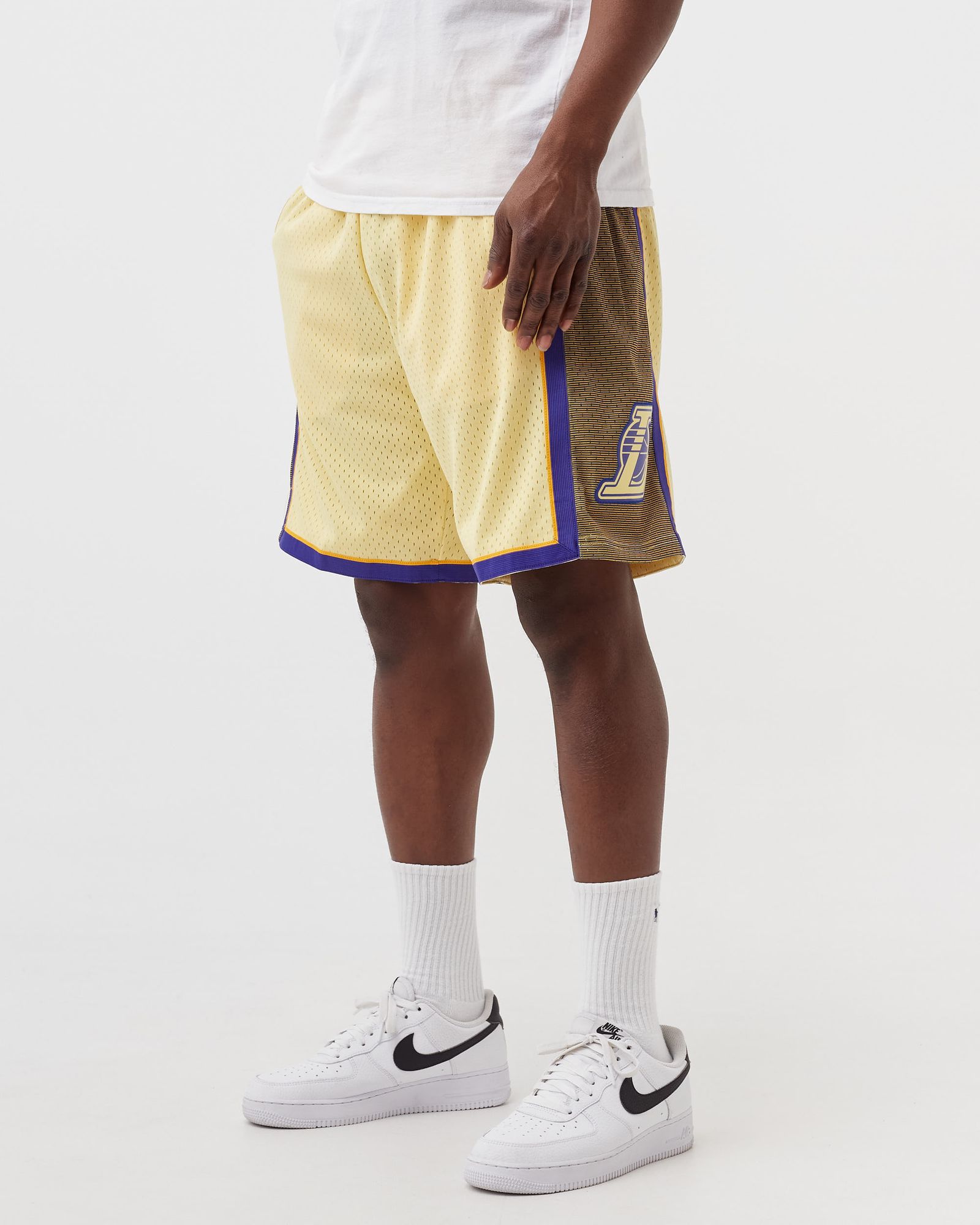 LA LAKERS SPACE KNIT SWINGMAN SHORT