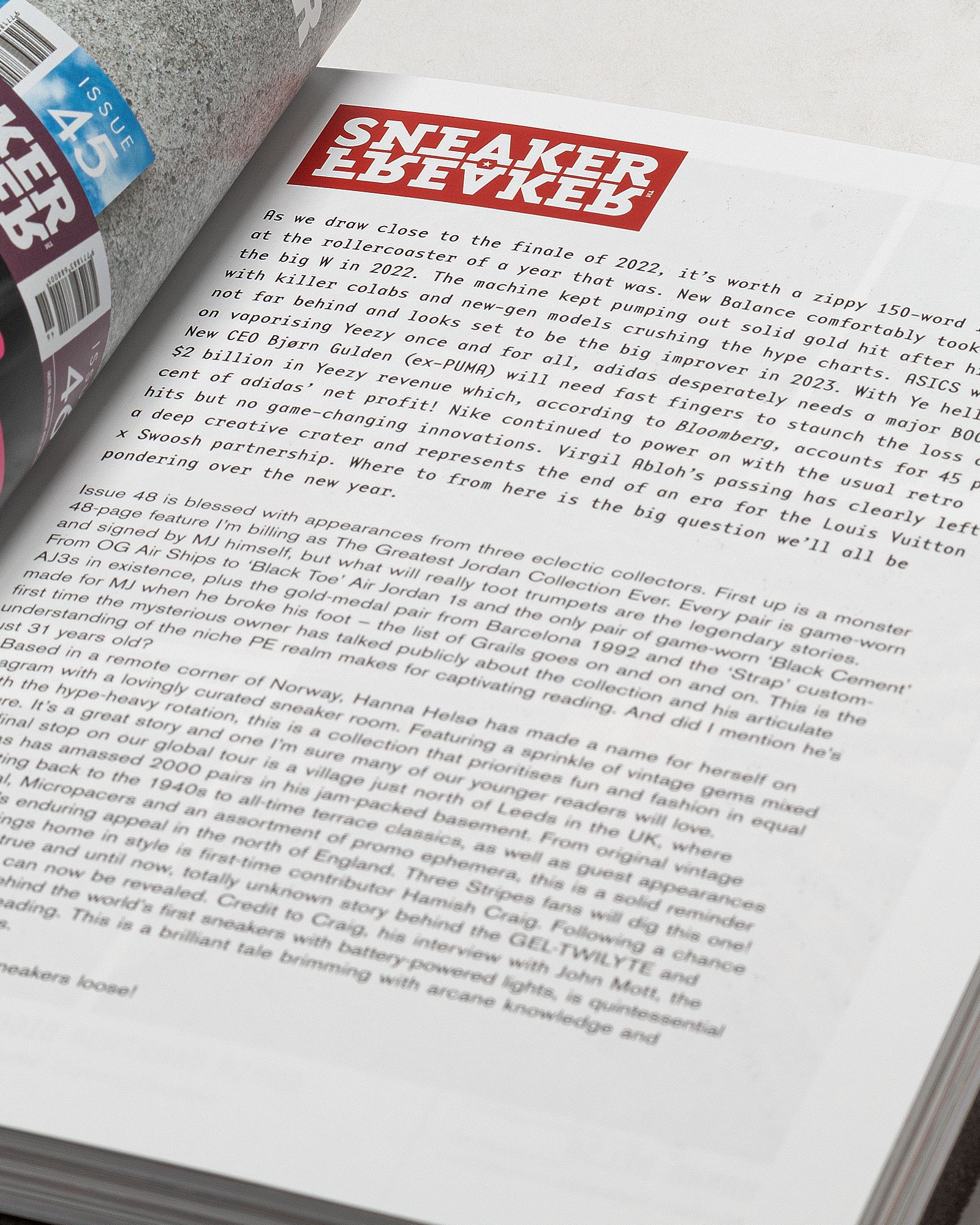 SNEAKER FREAKER Issue 48 – Jordan/Asics Cover