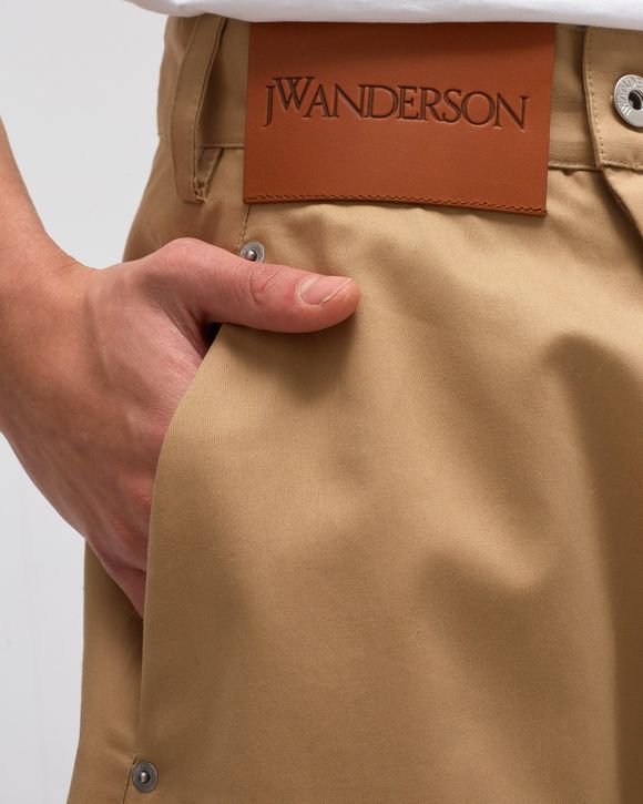 パンツ J W ANDERSON ORANGE LEATHER PANT JW Anderson Leather bootcut-leg Trousers | Orange | FARFETCH