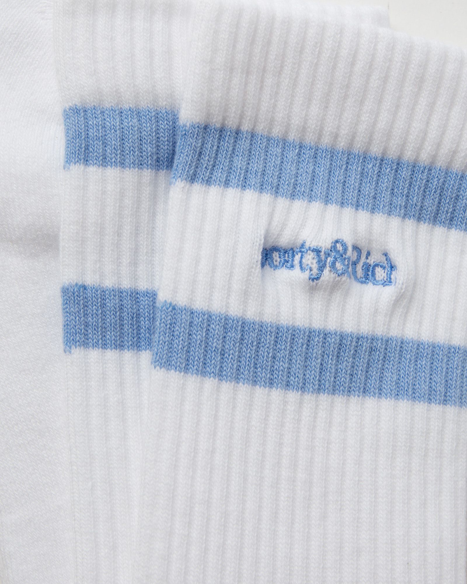 Serif Logo Striped Socks