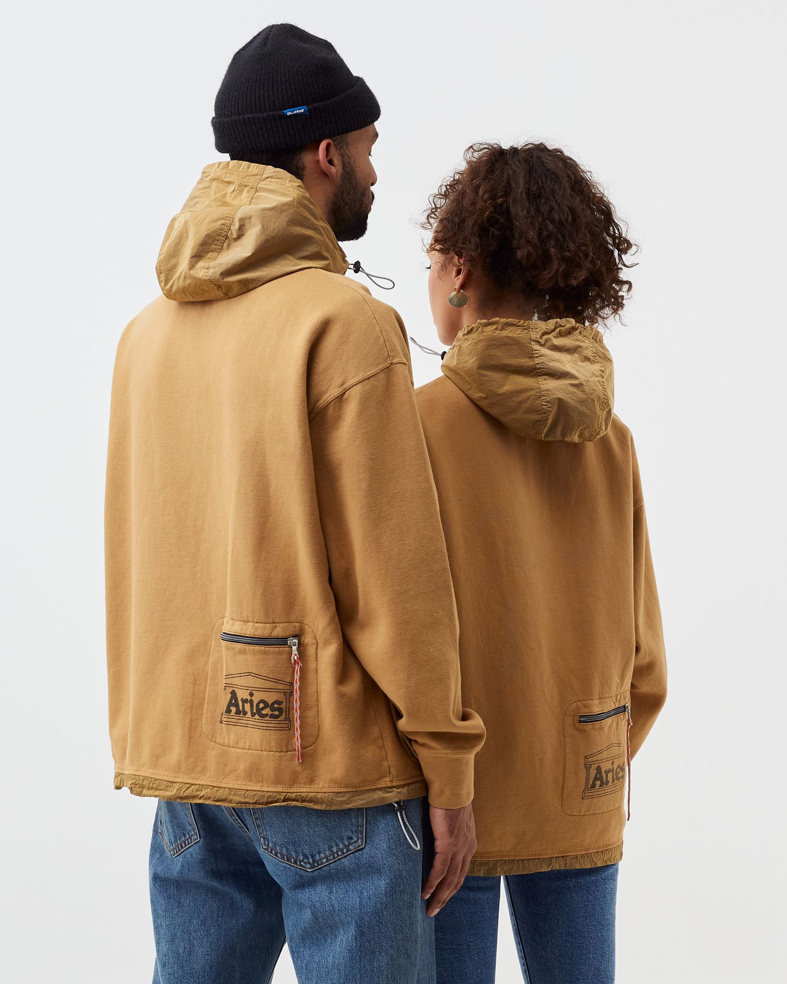 NYLON HYBRID ZIP THROUGH